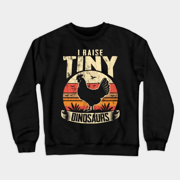 I Raise Tiny Dinosaurs Crewneck Sweatshirt by DigitalNerd